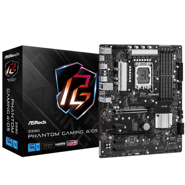 ASRock Z690 Phantom Gaming 4/D5 ATX DDR5 Motherboard