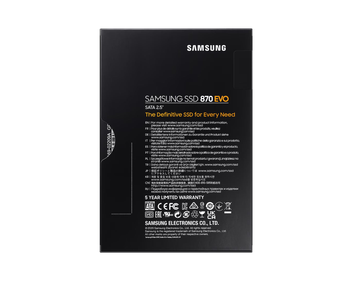 Samsung 870 EVO 500GB 2.5-inch SATA III Internal SSD – Reliable High Performance Storage