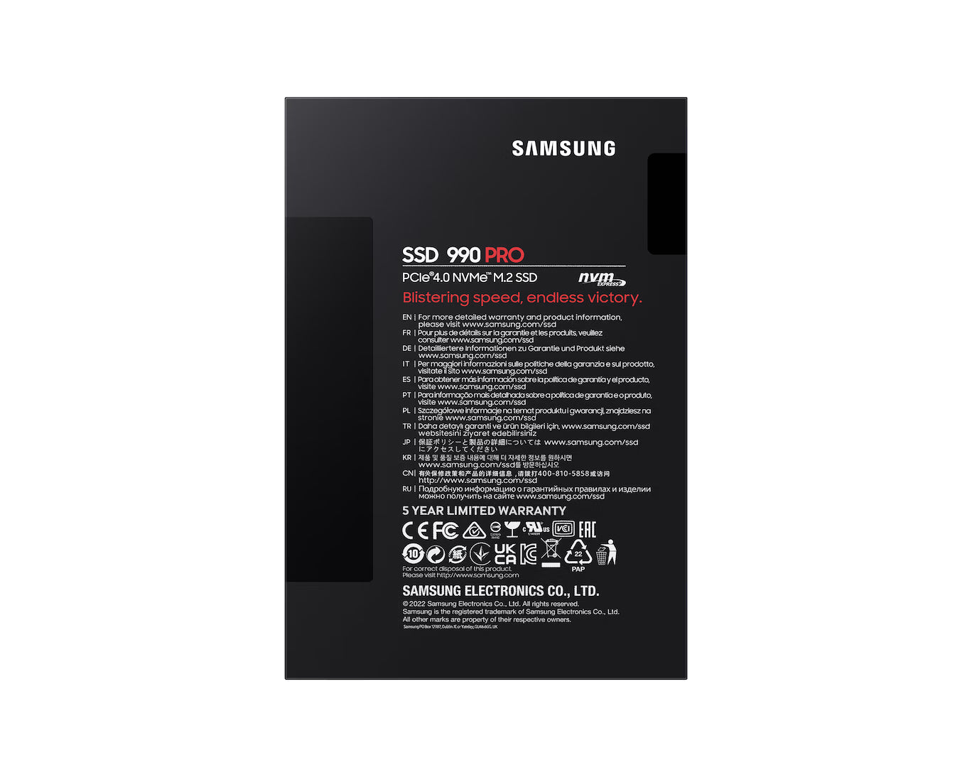 Samsung 990 PRO 4TB PCIe 4.0 NVMe M.2 SSD – Up to 7,450MB/s Premium High Performance Storage