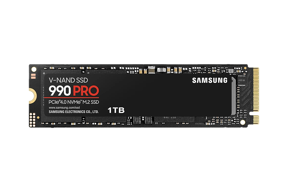 Samsung 990 PRO 1TB PCIe 4.0 NVMe M.2 SSD – Up to 7,450MB/s High Performance Storage