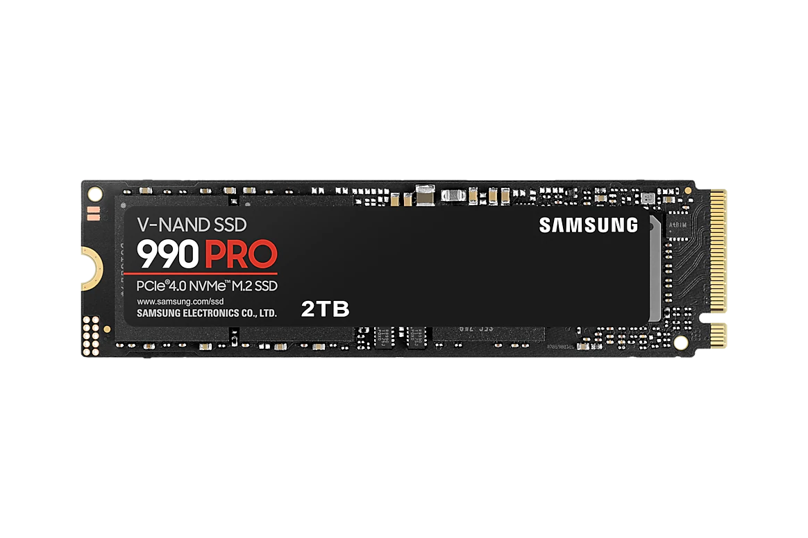 Samsung 990 PRO 2TB PCIe 4.0 NVMe M.2 SSD – Up to 7,450MB/s High Performance Storage