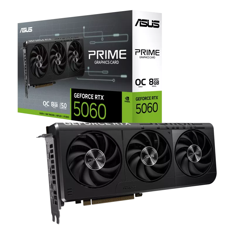 ASUS PRIME GeForce RTX 5060 OC Edition 8GB GDDR7 Graphics Card