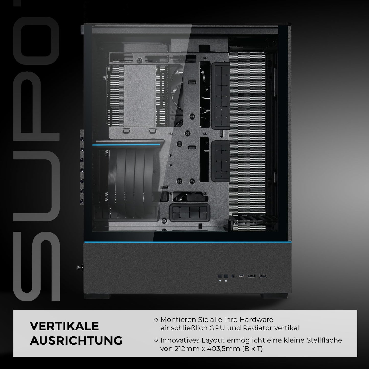 LIAN LI SUP01 Black PC Case
