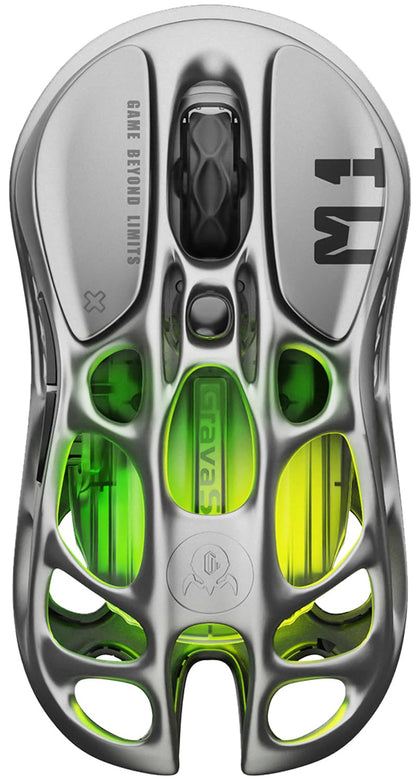 GravaStar Mercury M1 Pro Wireless Gaming Mouse – Gunmetal Gray