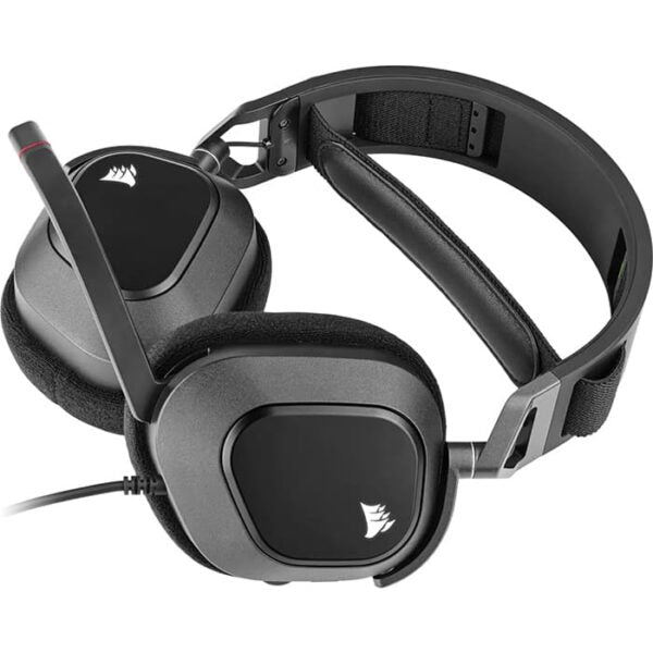 CORSAIR HS80 RGB USB Wired Gaming Headset, Carbon