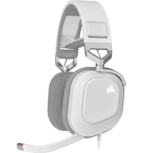 CORSAIR HS80 RGB USB Wired Gaming Headset, White