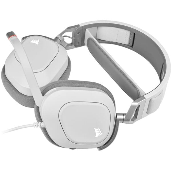 CORSAIR HS80 RGB USB Wired Gaming Headset, White