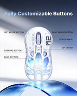 GravaStar Mercury M2 Wireless Gaming Mouse – Opaline White