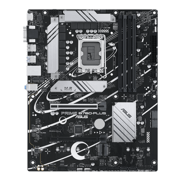 Asus Prime B760-PLUS DDR5 an Intel® B760 LGA 1700 ATX motherboard with PCIe 5.0, three PCIe 4.0 M.2 slots, DDR5