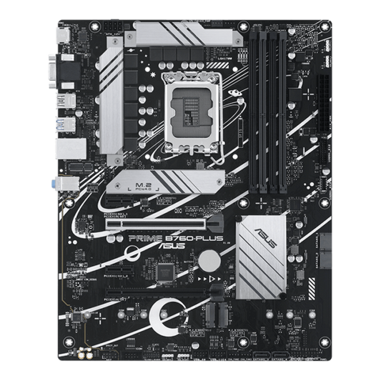 Asus Prime B760-PLUS DDR5 an Intel® B760 LGA 1700 ATX motherboard with PCIe 5.0, three PCIe 4.0 M.2 slots, DDR5