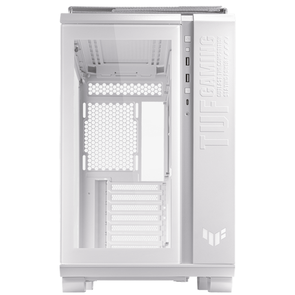 Asus TUF GT502 Gaming case Tempered glass, White
