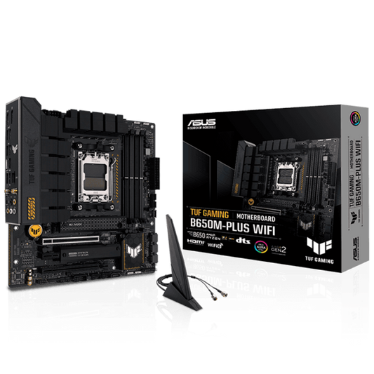 ASUS TUF GAMING B650M-PLUS WIFI AMD 7000 Series AM5 DDR5 Motherboard