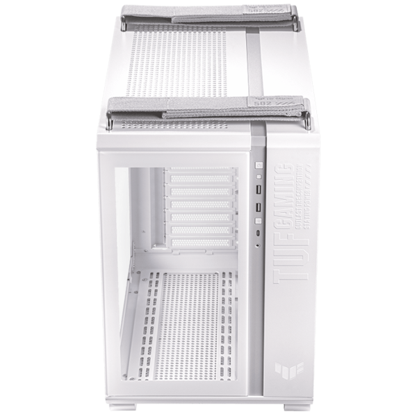 Asus TUF GT502 Gaming case Tempered glass, White