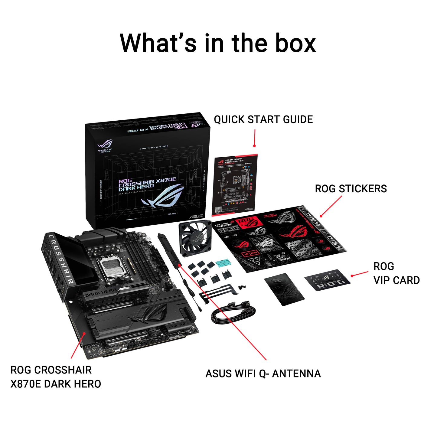 ASUS ROG CROSSHAIR X870E DARK HERO X870E AM5 DDR5 ATX Gaming Motherboard