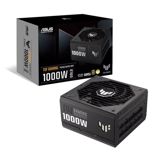 ASUS TUF Gaming 1000W ATX Power Supply Unit, 80 Plus Gold Certification, Fully Modular, 135mm Fan, Dual Ball Fan Bearings, Axial-tech Fan Design, Military-grade, Black