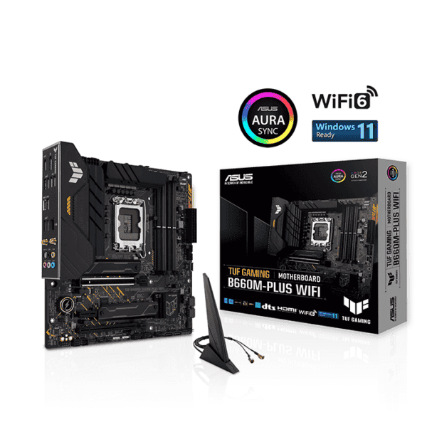 Asus TUF GAMING B660M-Plus D4Intel® B660 (LGA 1700) mATX motherboard