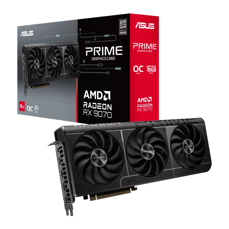 ASUS Prime Radeon™ RX 9070 OC Edition 16GB GDDR6 Graphics Card