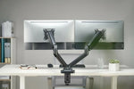 GamerTek Pivot Core Dual Monitor Arm – Black