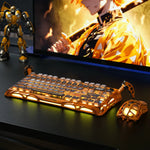 GravaStar Mercury K1 Pro 75% Wireless Mechanical Gaming Keyboard – Battle-Worn Yellow Special Edition