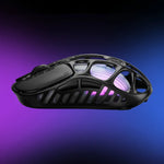 GravaStar Mercury X Galaxy Black ultra-light wireless gaming mouse with magnesium frame and RGB lighting  - Black