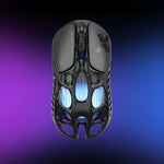 GravaStar Mercury X Galaxy Black ultra-light wireless gaming mouse with magnesium frame and RGB lighting  - Black