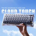 GravaStar Mercury K1 75% Wireless Mechanical Gaming Keyboard – Gradient White
