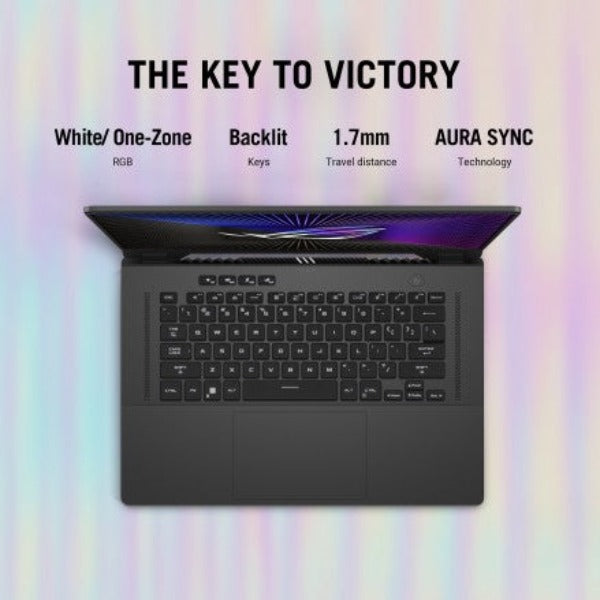 ASUS ROG Strix G15 (2022) Gaming Laptop – AMD Ryzen 7-6800H / 15.6inch FHD / 16GB RAM / 1TB SSD / 4GB NVIDIA GeForce RTX 3050 Graphics / Windows 11 Home / English & Arabic Keyboard / Grey / Middle East Version