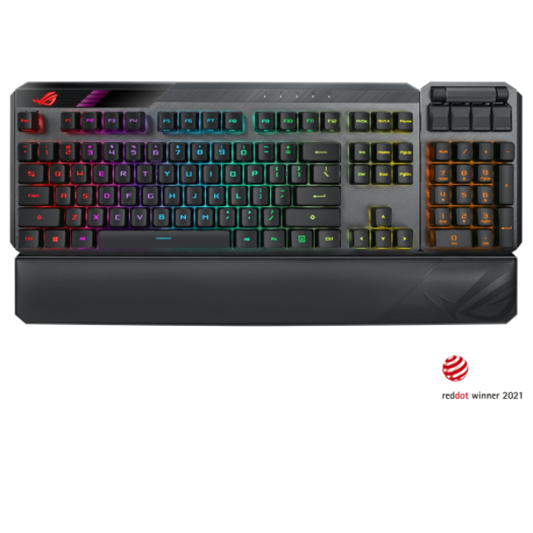 Asus ROG Claymore II wirelessROG Claymore II modular TKL 80%/100% gaming mechanical keyboard with ROG RX Optical Mechanical Switches
