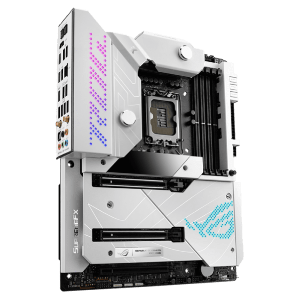 ASUS ROG Maximus Z690 FormulaIntel® Z690 ATX motherboard with 20+1 power stages, DDR5, Five M.2, USB 3.2 Gen 2x2 front-panel connector, Dual Thunderbolt™ 4, PCIe® 5.0, Onboard WiFi 6E, 10 Gb Ethernet and Aura Sync RGB lighting