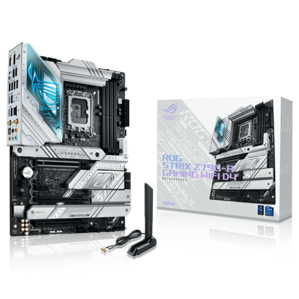 Asus ROG STRIX Z790-A GAMING WiFi D4 Intel® Z790 LGA 1700 ATX motherboard with 16 + 1 power stages, DDR4 memory support