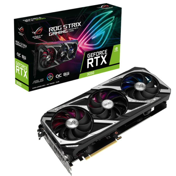 Asus ROG Strix GeForce RTX 3050 OC Edition 8GB GDDR6 Graphics card