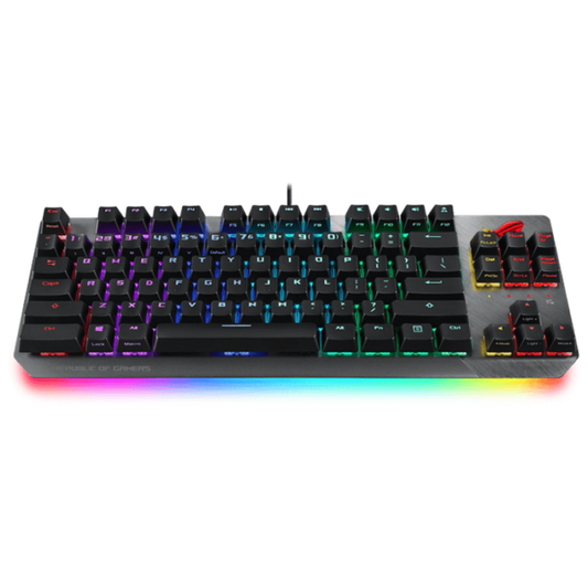 ROG Strix Scope NX TKL wired mechanical RGB gaming keyboard for FPS games, with ROG NX switches, aluminum frame, and Aura Sync lighting