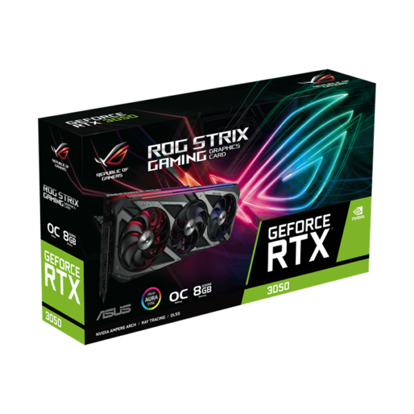 Asus ROG Strix GeForce RTX 3050 OC Edition 8GB GDDR6 Graphics card
