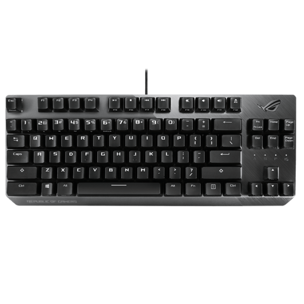 ROG Strix Scope NX TKL wired mechanical RGB gaming keyboard for FPS games, with ROG NX switches, aluminum frame, and Aura Sync lighting
