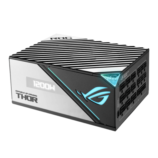 Asus Rog Thor 1200W Platinum II ATX Power Supply Unit, 80 Plus Platinum Efficiency, ARGB Aura Sync, 100-240Vac AC Input Range, 1200W Total Output