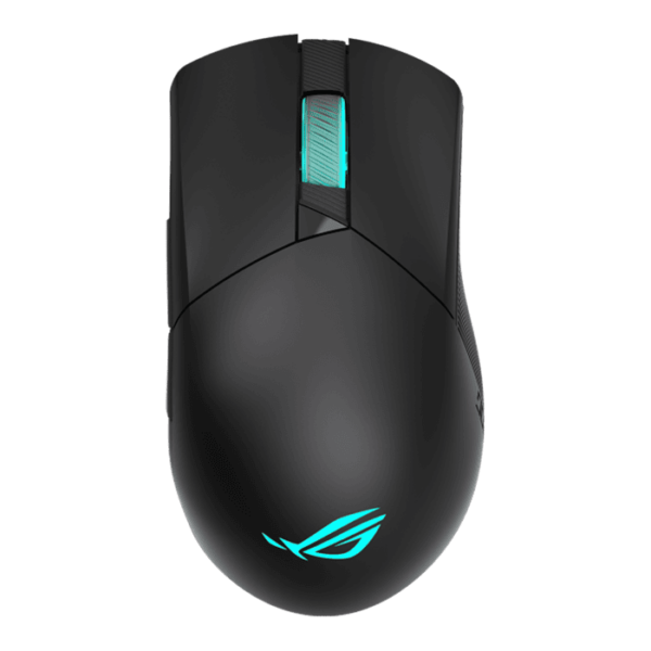 Asus ROG Gladius III Wireless  Classic asymmetrical wireless gaming mouse with tri-mode connectivity (2.4 GHz, Bluetooth LE 5.2, wired USB 2.0), specially tuned 26,000 dpi with 1% deviation, instant button actuation