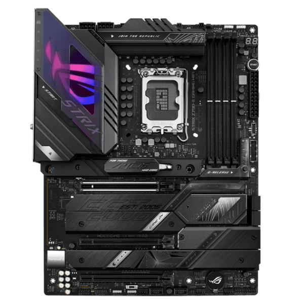 Asus ROG STRIX Z790-E GAMING WiFi Intel® Z790 LGA 1700 ATX motherboard with 18 + 1 power stages, DDR5, five M.2 slots