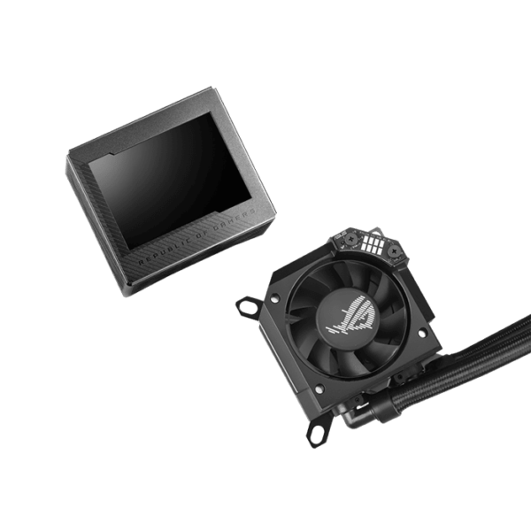 ASUS ROG RYUJIN III 360 ARGB Liquid CPU Cooler, 360mm Radiator, 3.5″ Full Color LCD, 3x 120mm Magnetic Daisy-chainable Fan, 21.08 CFM Airflow, 2200 RPM Speed, PWM/ DC Control, Black