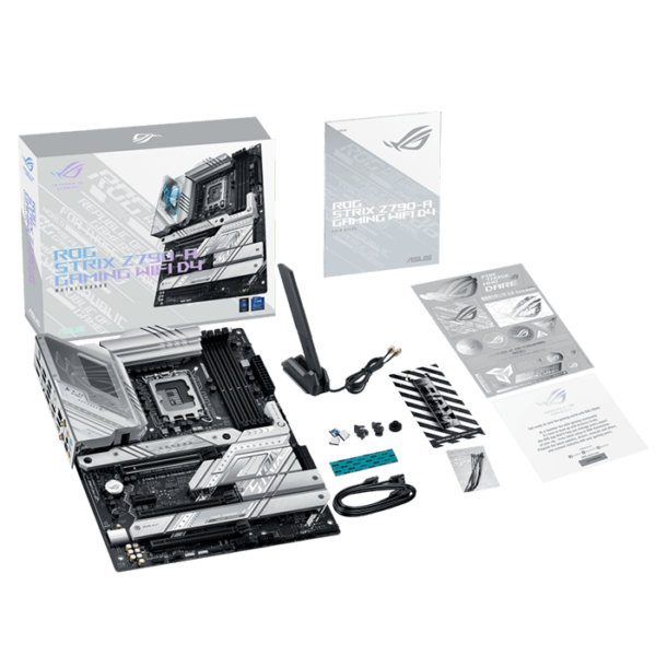 Asus ROG STRIX Z790-A GAMING WiFi D4 Intel® Z790 LGA 1700 ATX motherboard with 16 + 1 power stages, DDR4 memory support