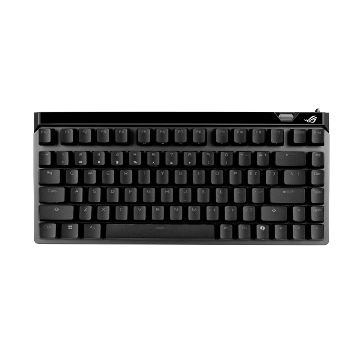 ASUS ROG Falchion Ace 75 HE black 75% magnetic gaming keyboard – top view