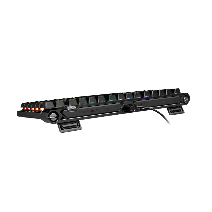ASUS ROG Falchion Ace 75 HE black 75% magnetic gaming keyboard – top view
