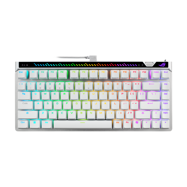 ASUS ROG Falchion Ace 75 HE white 75% magnetic gaming keyboard  