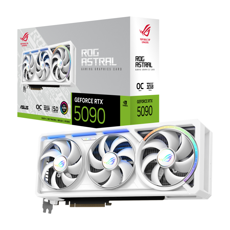 ASUS ROG Astral GeForce RTX 5090 White OC Edition 32GB GDDR7 Graphics Card