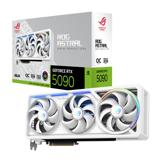 ASUS ROG Astral GeForce RTX 5090 White OC Edition 32GB GDDR7 Graphics Card