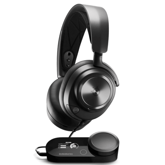 SteelSeries Arctis Nova Pro Wired – Multi-System Gaming Headset – Hi-Res Audio – 360° Spatial Audio – GameDAC Gen 2 – ClearCast Gen 2 Mic – PC, PS5, PS4, Switch