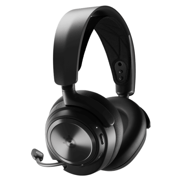 SteelSeries Arctis Nova Pro Wireless – Multi-System Gaming Headset – Premium Hi-Fi Drivers – Active Noise Cancellation – Infinity Power System – PC, PS5, PS4, Switch, Mobile