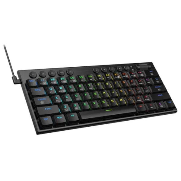 Redragon K632 PRO Noctis 60% Wireless RGB Mechanical Keyboard, Bluetooth/2.4Ghz/Wired Tri-Mode Ultra-Thin Low Profile Gaming Keyboard