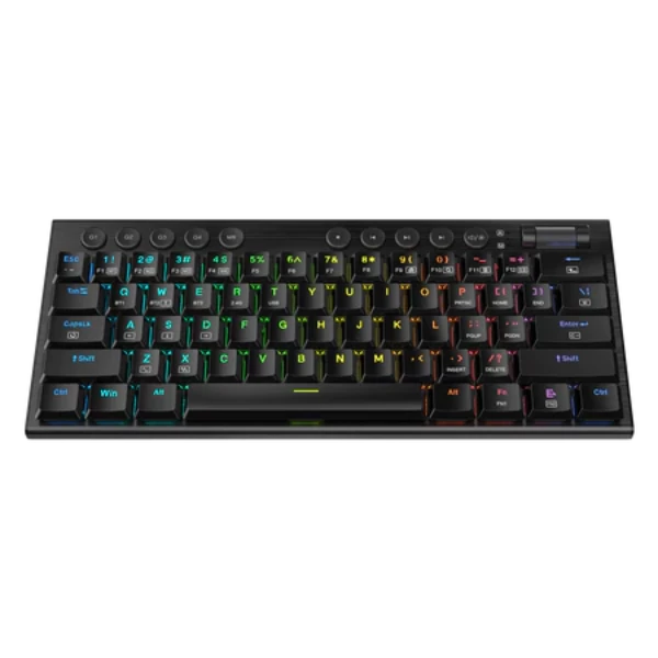 Redragon K632 PRO Noctis 60% Wireless RGB Mechanical Keyboard, Bluetooth/2.4Ghz/Wired Tri-Mode Ultra-Thin Low Profile Gaming Keyboard