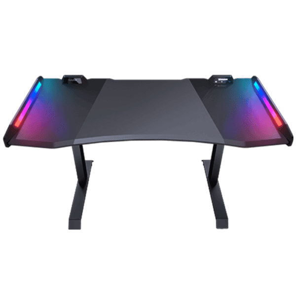 Cougar Mars 120 Gaming Desk, USB 3.0 (1), USB 2.0 (1), 3.5mm Audio Jack (2) RGB Button – Black