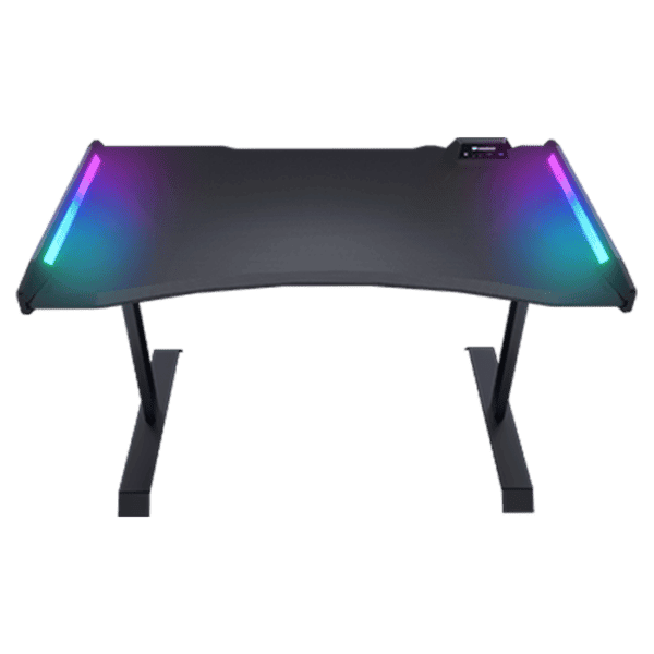 Cougar Mars 120 Gaming Desk, USB 3.0 (1), USB 2.0 (1), 3.5mm Audio Jack (2) RGB Button – Black